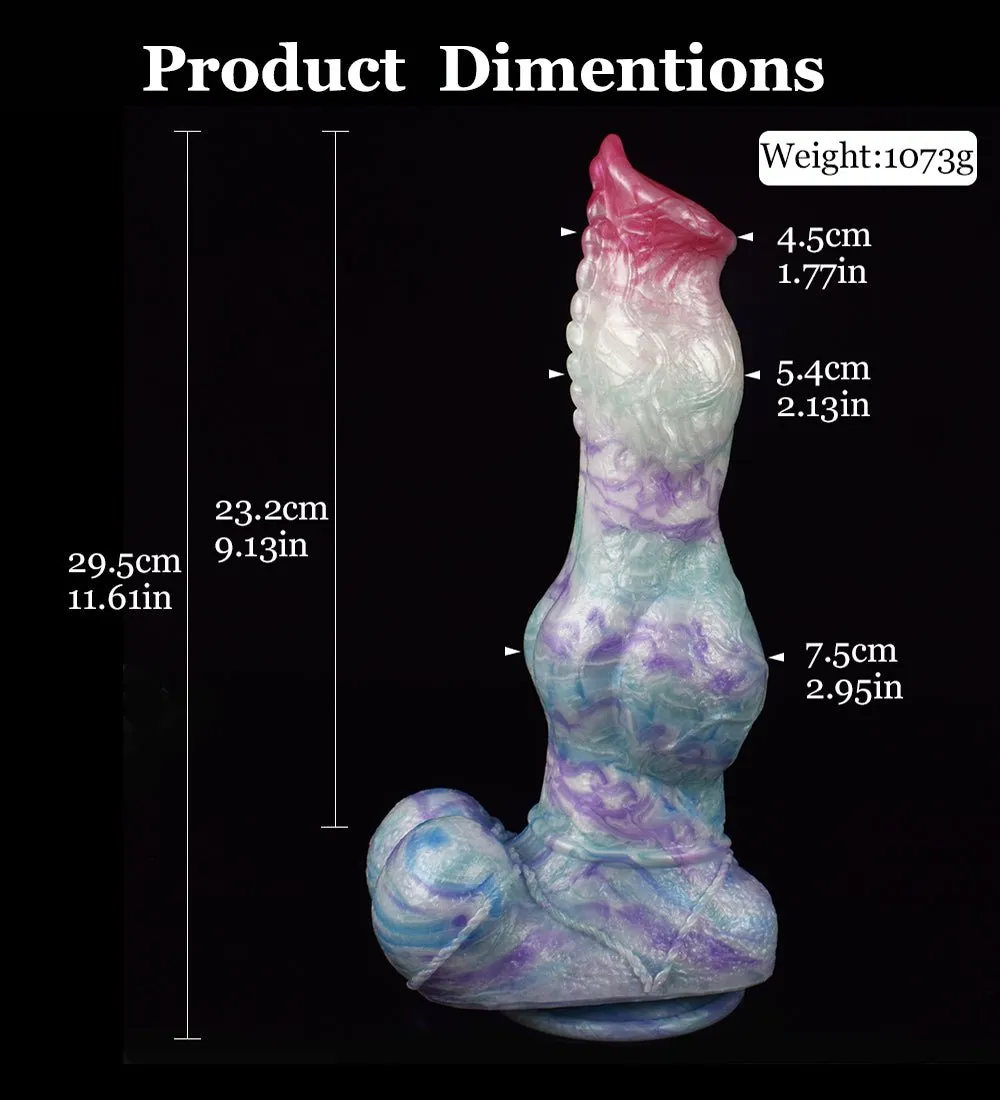 10Inch Huge Dog Knot Dildo With Suction Cup
