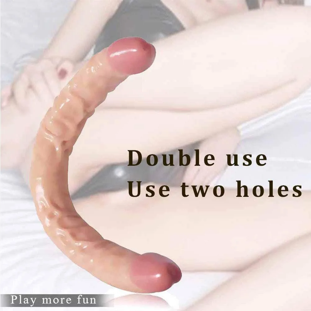16.5in Flexible Double Dildo Long U Shape For Gay Lesbian