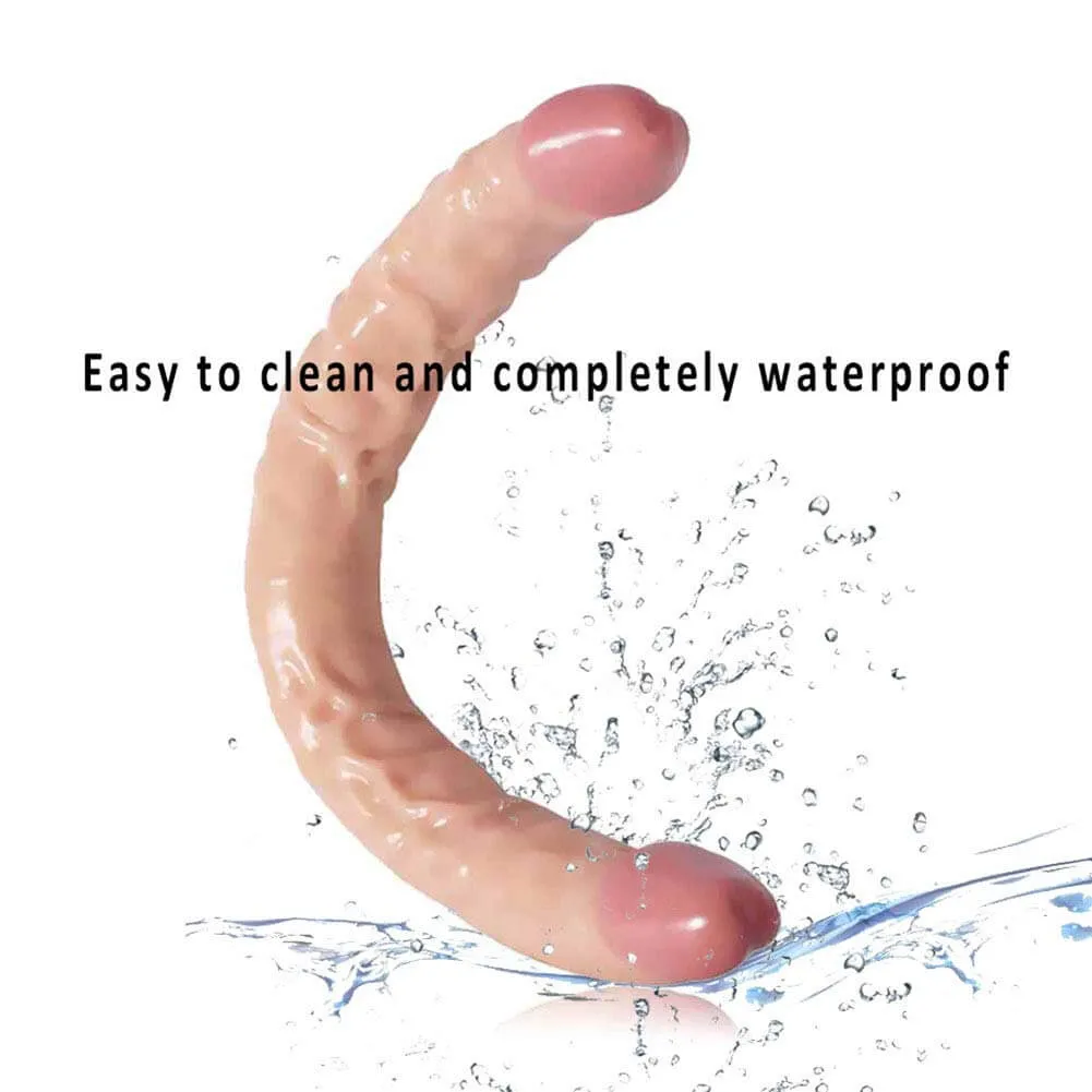 16.5in Flexible Double Dildo Long U Shape For Gay Lesbian