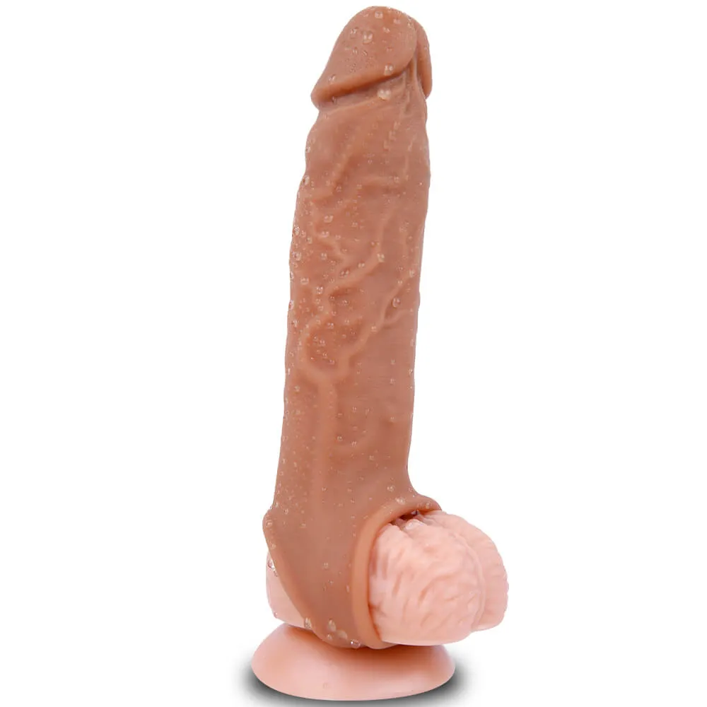 6.3in Penis Stretcher Lengthen Thicken Soft Sleeve Sex Toy