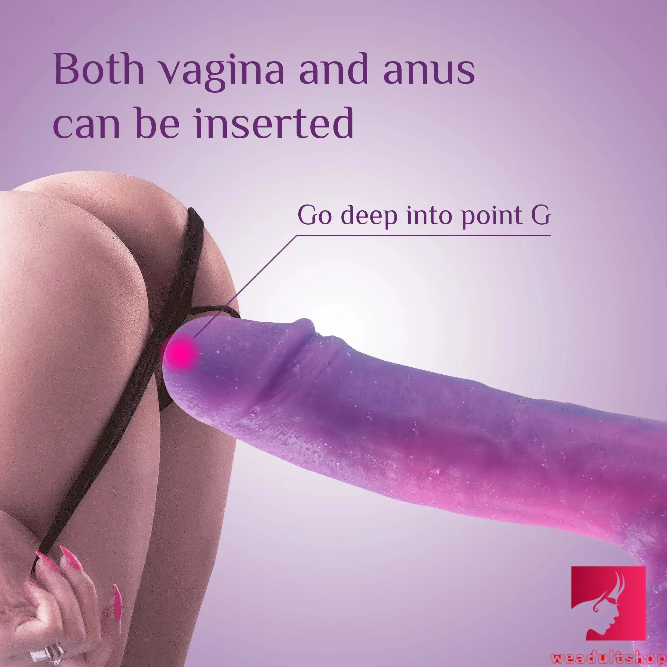 8.26in Night Sky Realistic Glans Vivid Texture Dildo With Sucker