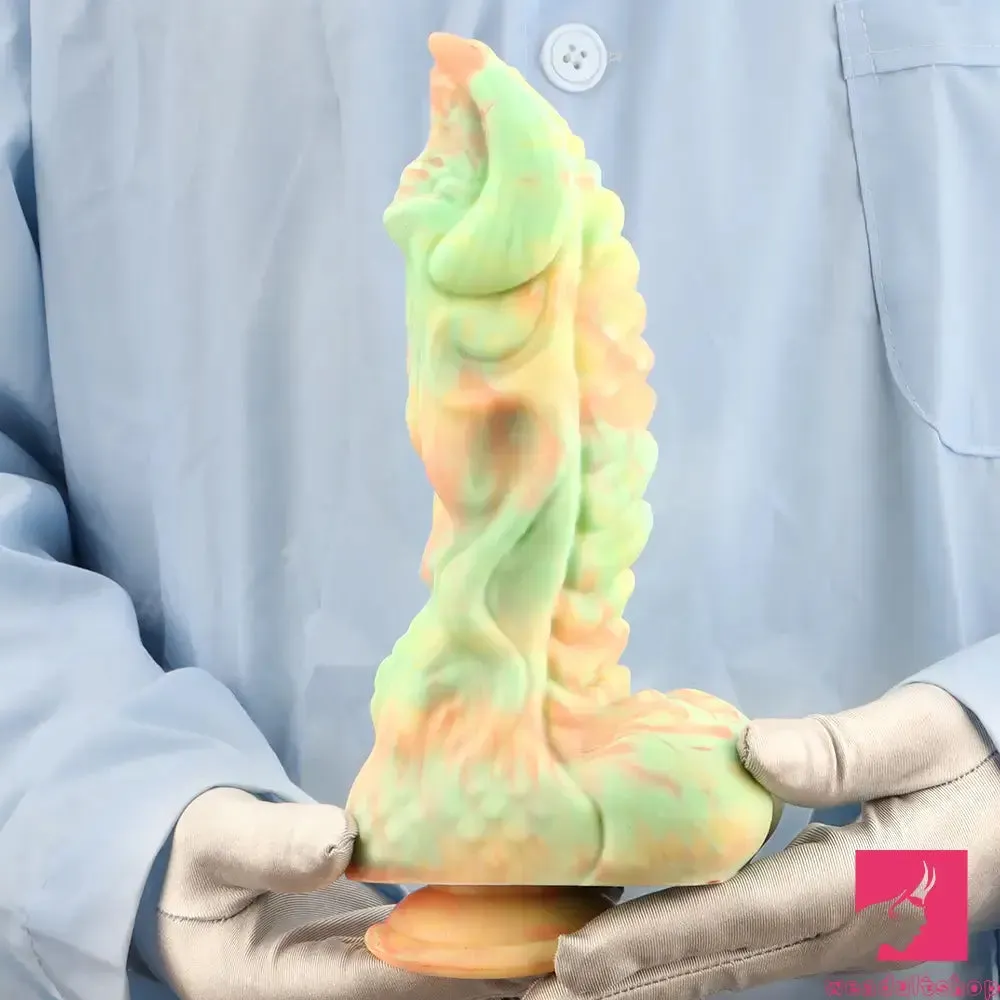 9.44in Fantasy Big Silicone Soft Mixed Color Dildo For Sex Love Toy