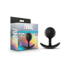 Anal Adventures Platinum - Silicone Vibra Plug - Black