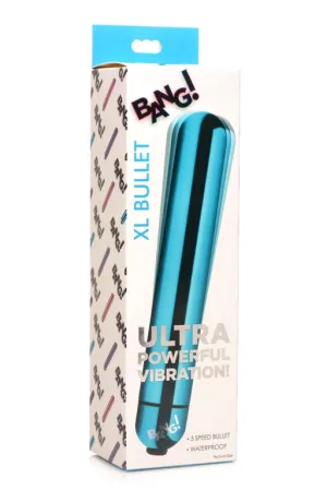 Bang! Vibrating Metallic XL Bullet - Blue