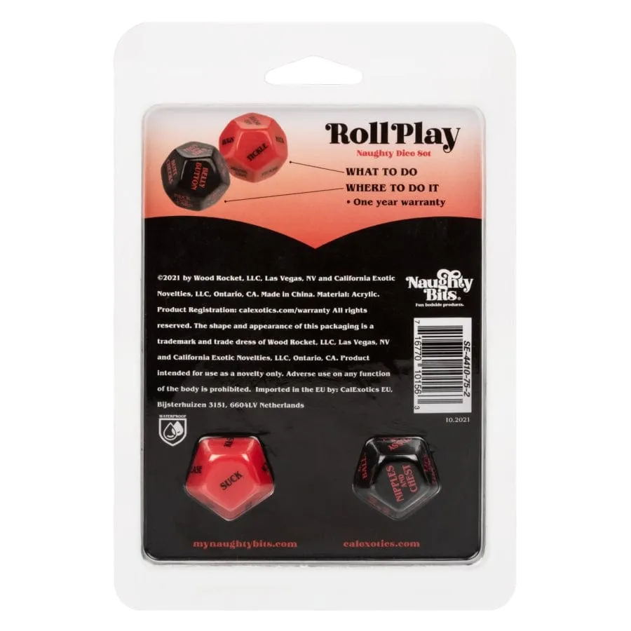 Calexotics Naughty Bits Roll Play Naughty Dice Set