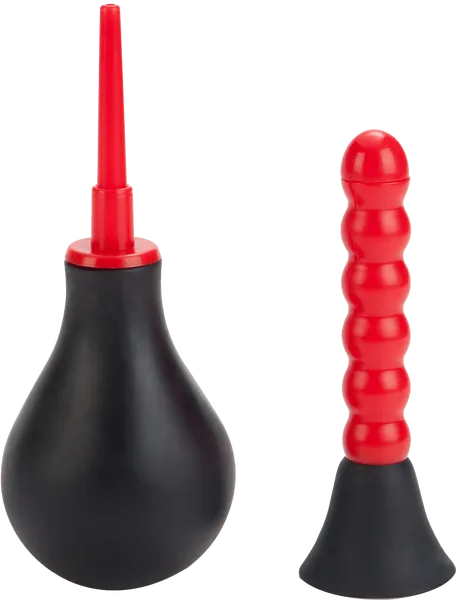 Colt Anal Douche Dual Head Bulb Enema Vaginal Rectal Cleaner