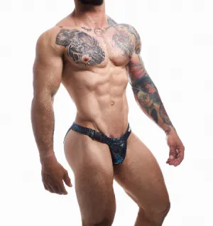 CUT FOR MEN EMERALD CLIP TANGA BRIEF BLACK SMALL