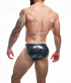 CUT FOR MEN EMERALD CLIP TANGA BRIEF BLACK XLARGE