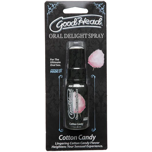 Doc Johnson GoodHead Oral Delight Spray Cotton Candy Edible Sex Lube