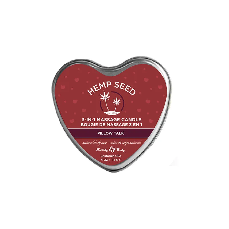 Earthly Body Hemp Seed Candle Pillow Talk 4 oz.