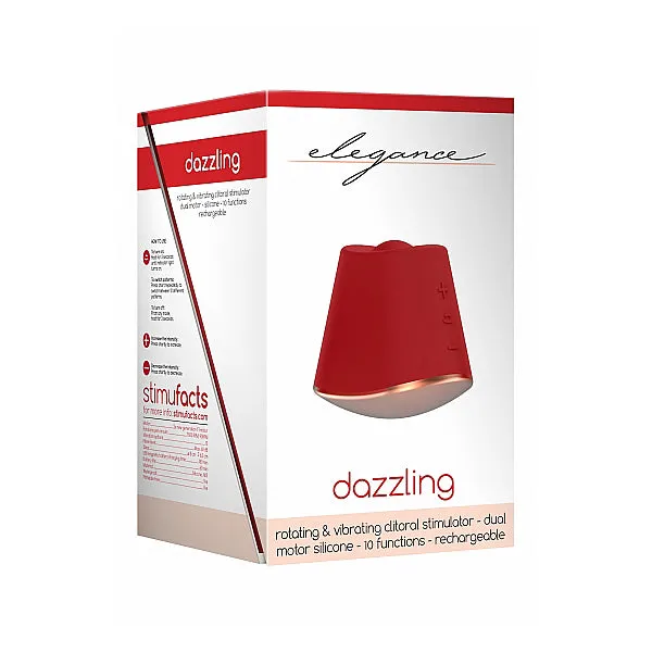 Elegance Dazzling Clit Stimulator - Red
