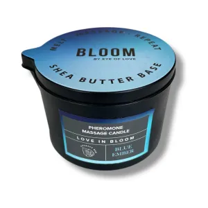 Eye of Love Bloom Pheromone Massage Candle Blue Ember 5 oz.