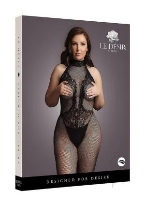 Fishnet Lace Bodystocking Qn Blk