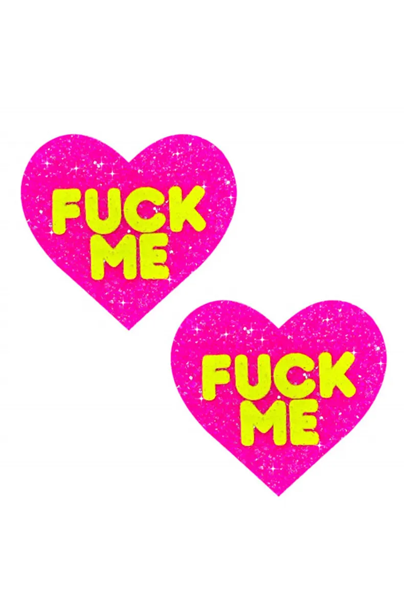 Fuck Me Heart Nipple Pasties