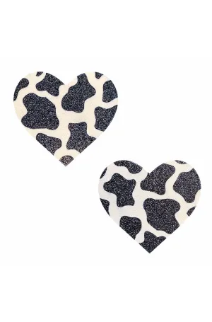 Got Milkies Cow-Print Glitter Pasties