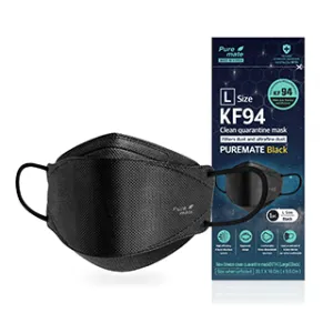 KF94 Dust Mask (Black) (Large)