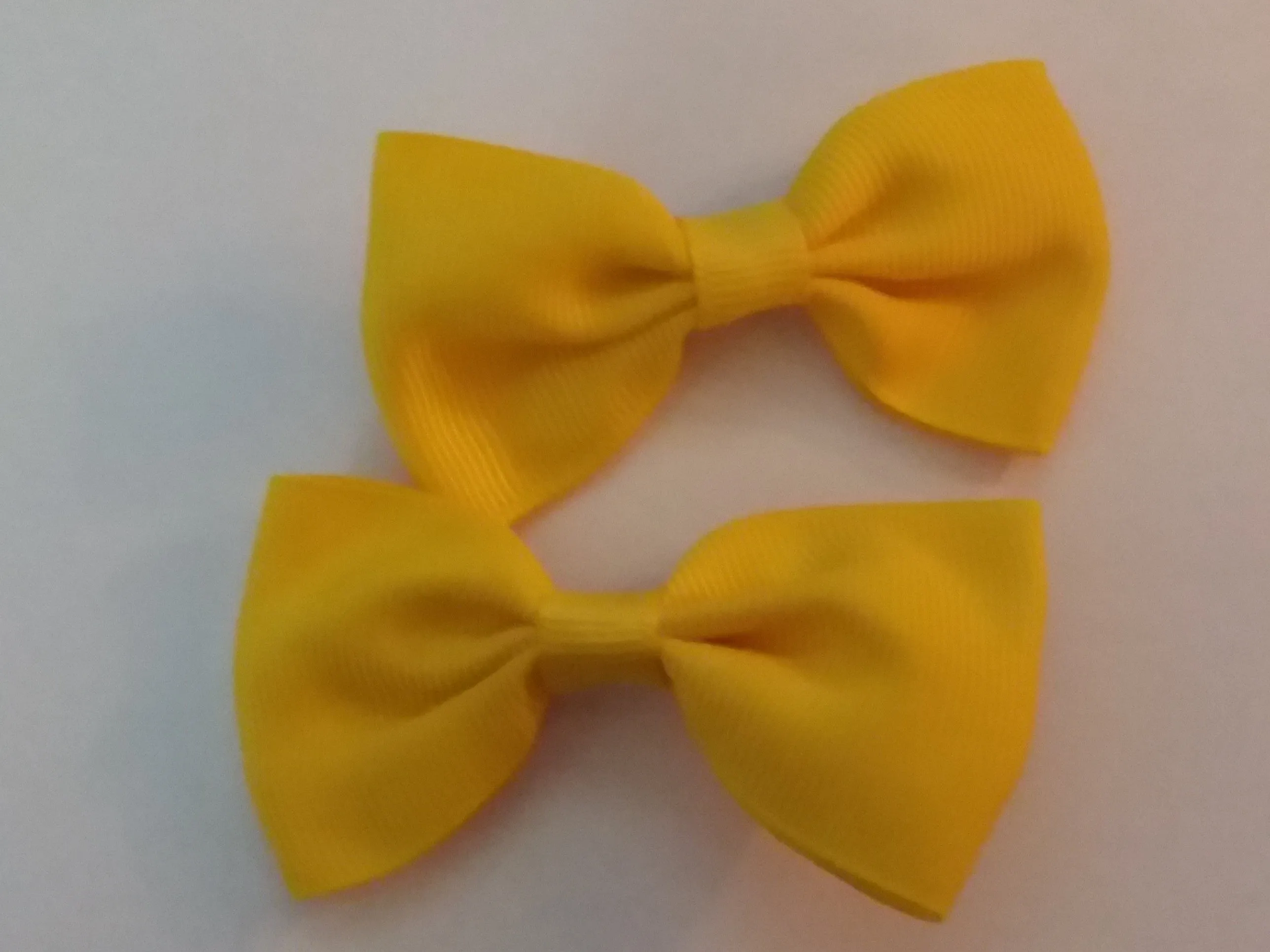 Mini Solid Color 2pc 2.5 Hair Bows Set