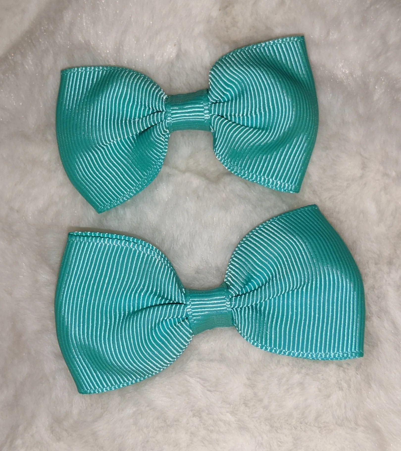 Mini Solid Color 2pc 2.5 Hair Bows Set