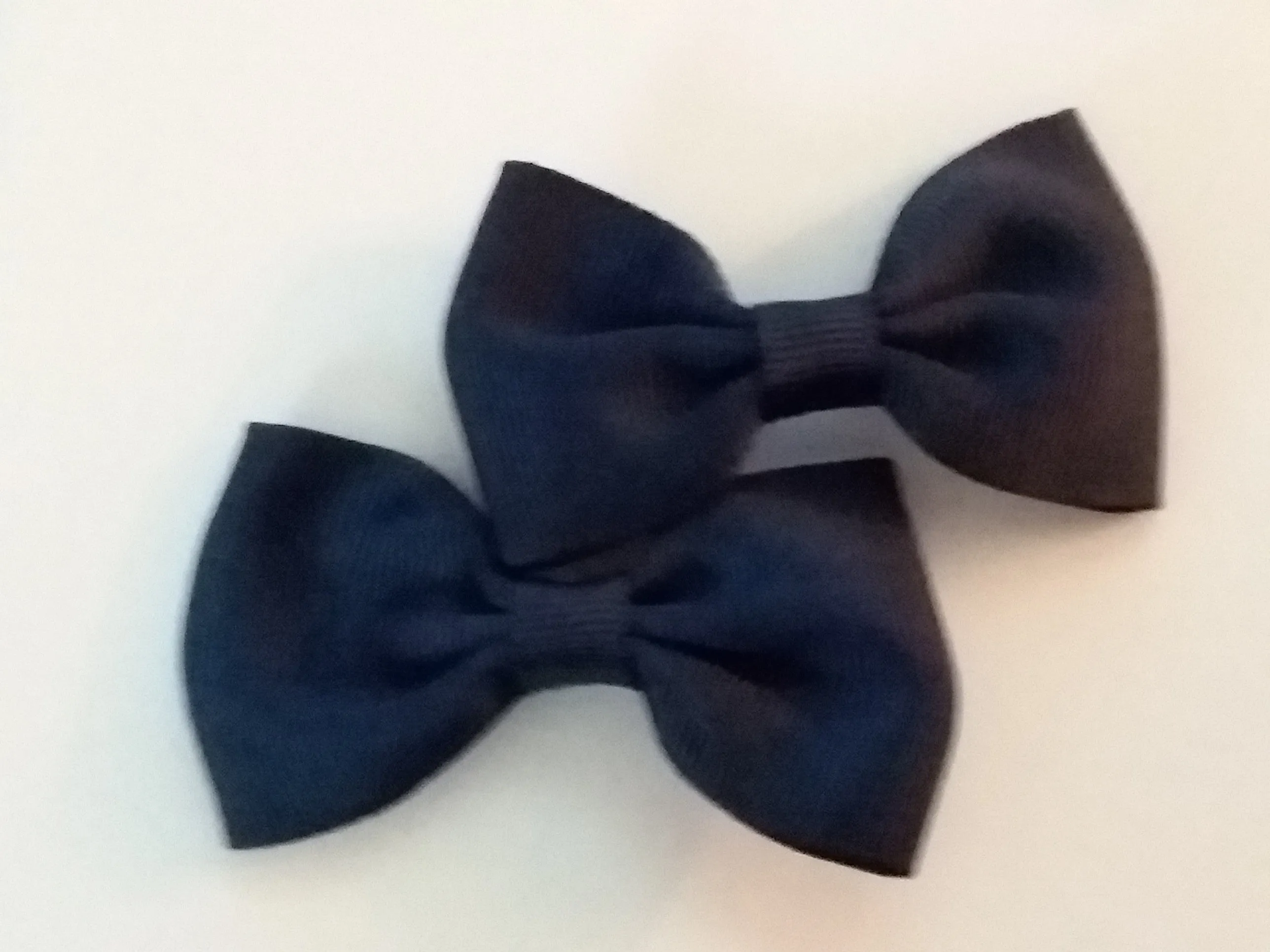 Mini Solid Color 2pc 2.5 Hair Bows Set