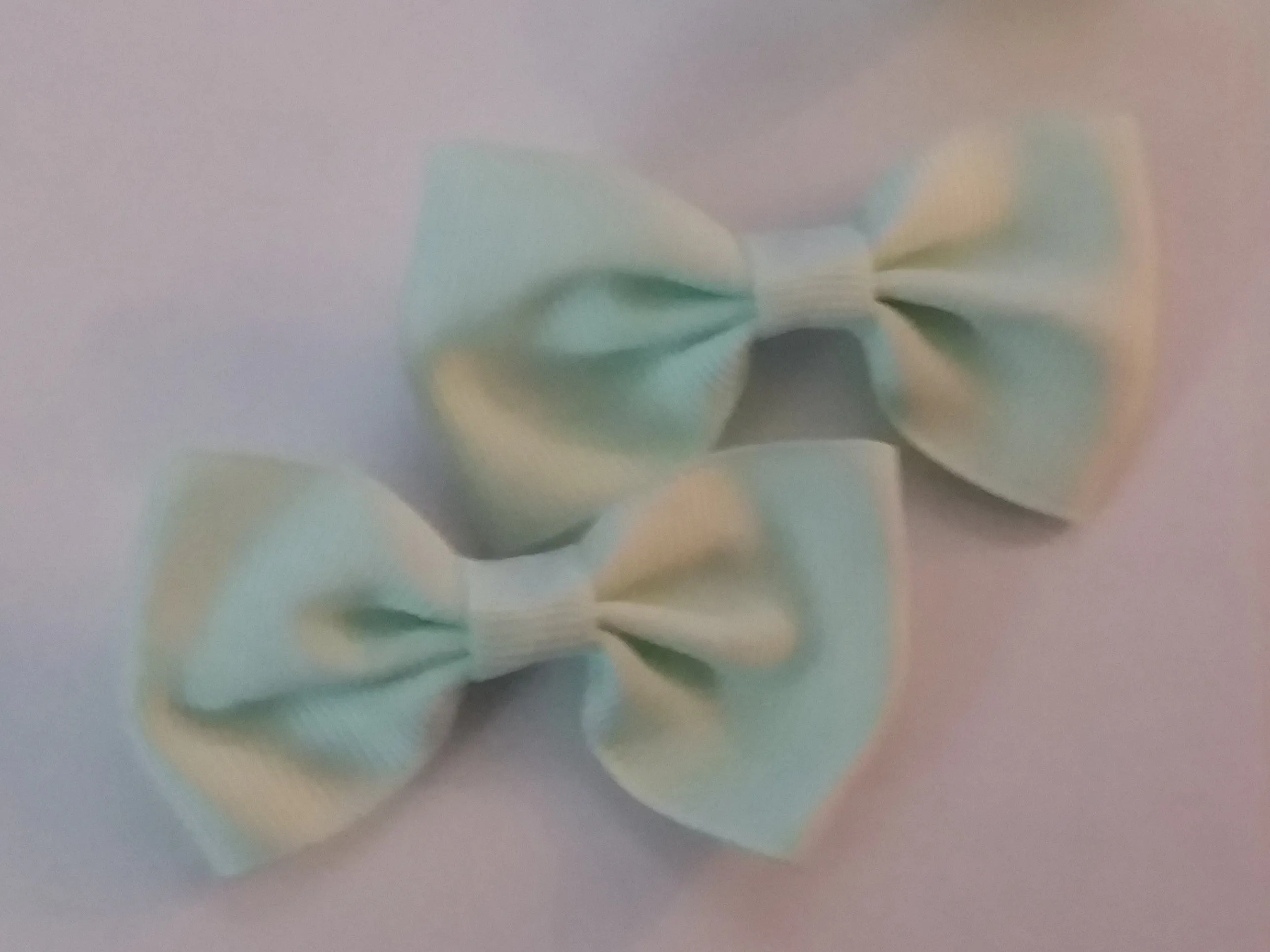 Mini Solid Color 2pc 2.5 Hair Bows Set