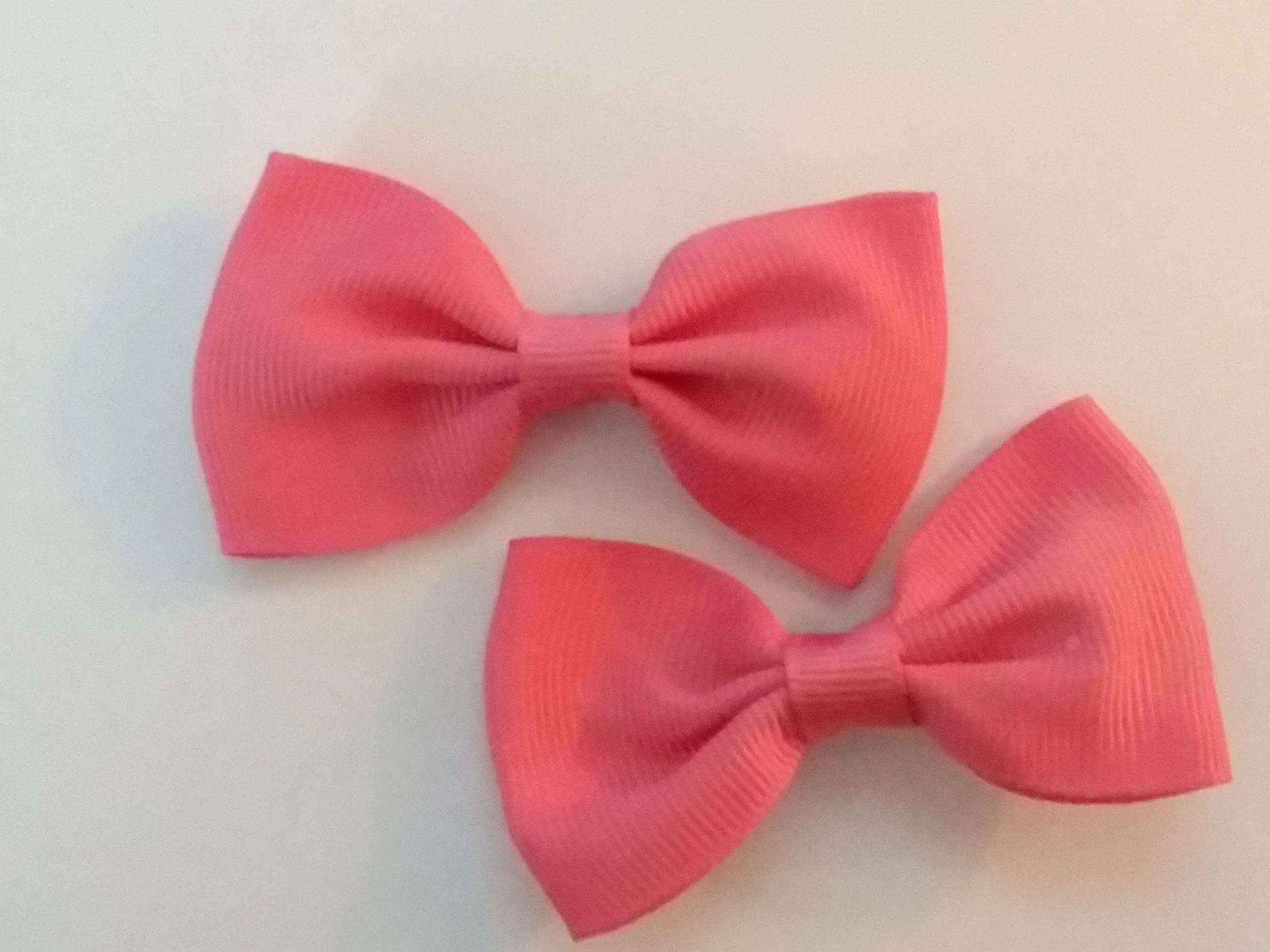 Mini Solid Color 2pc 2.5 Hair Bows Set