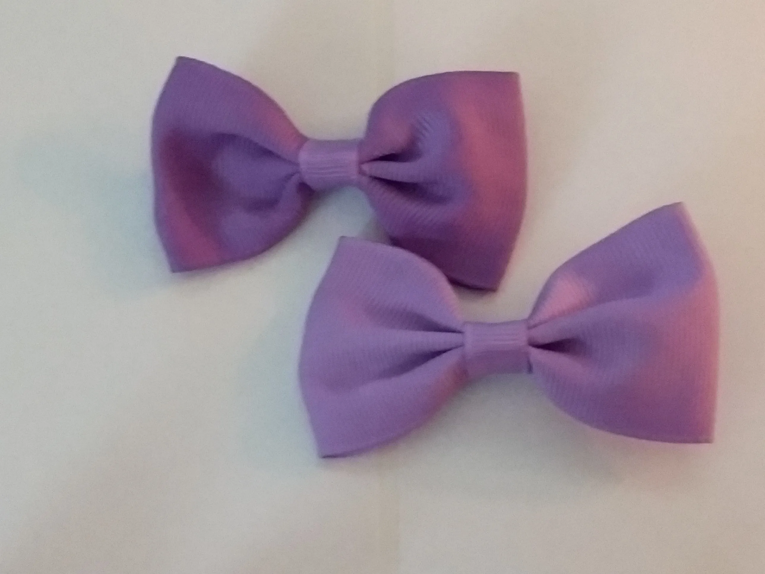 Mini Solid Color 2pc 2.5 Hair Bows Set