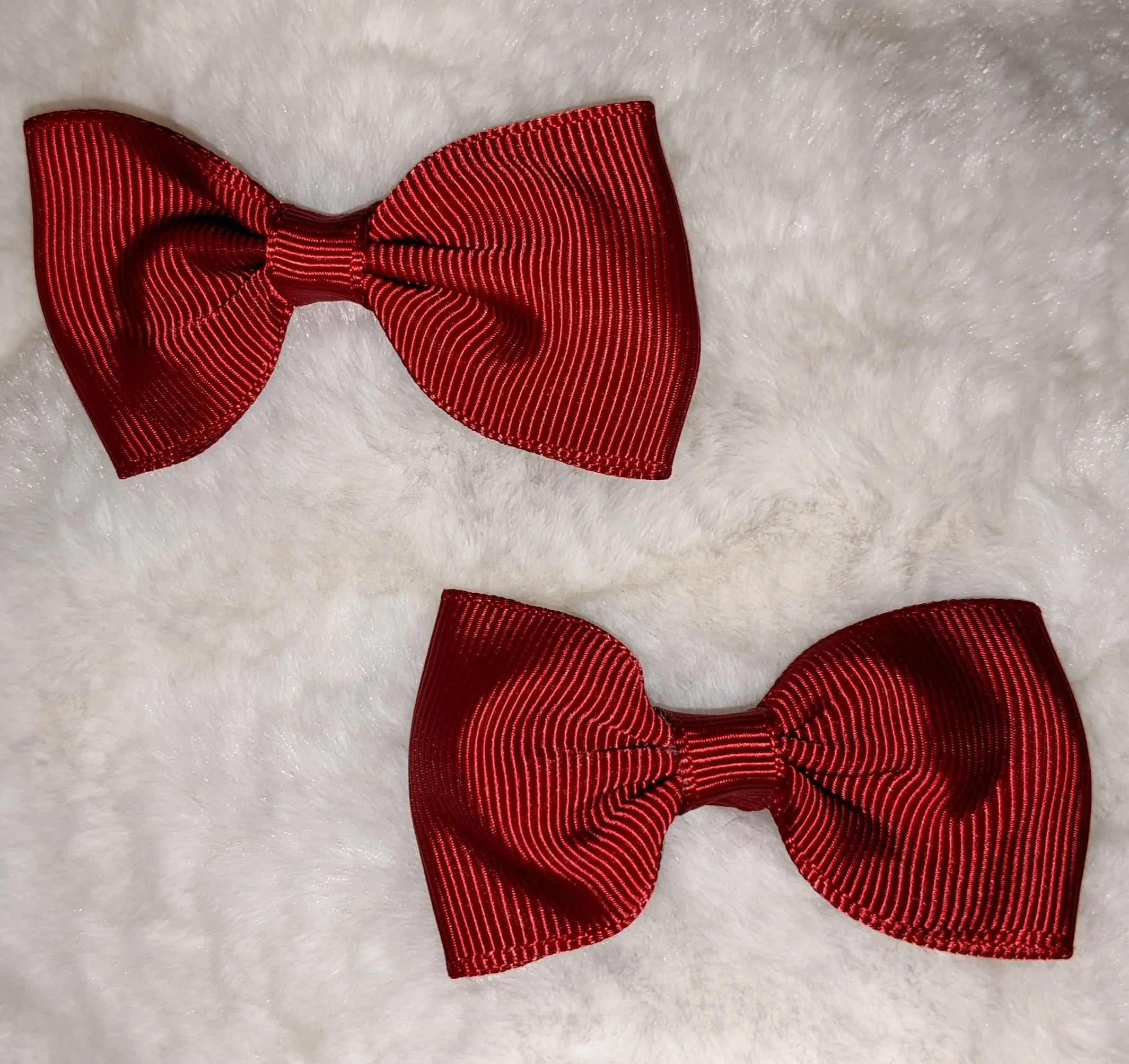Mini Solid Color 2pc 2.5 Hair Bows Set