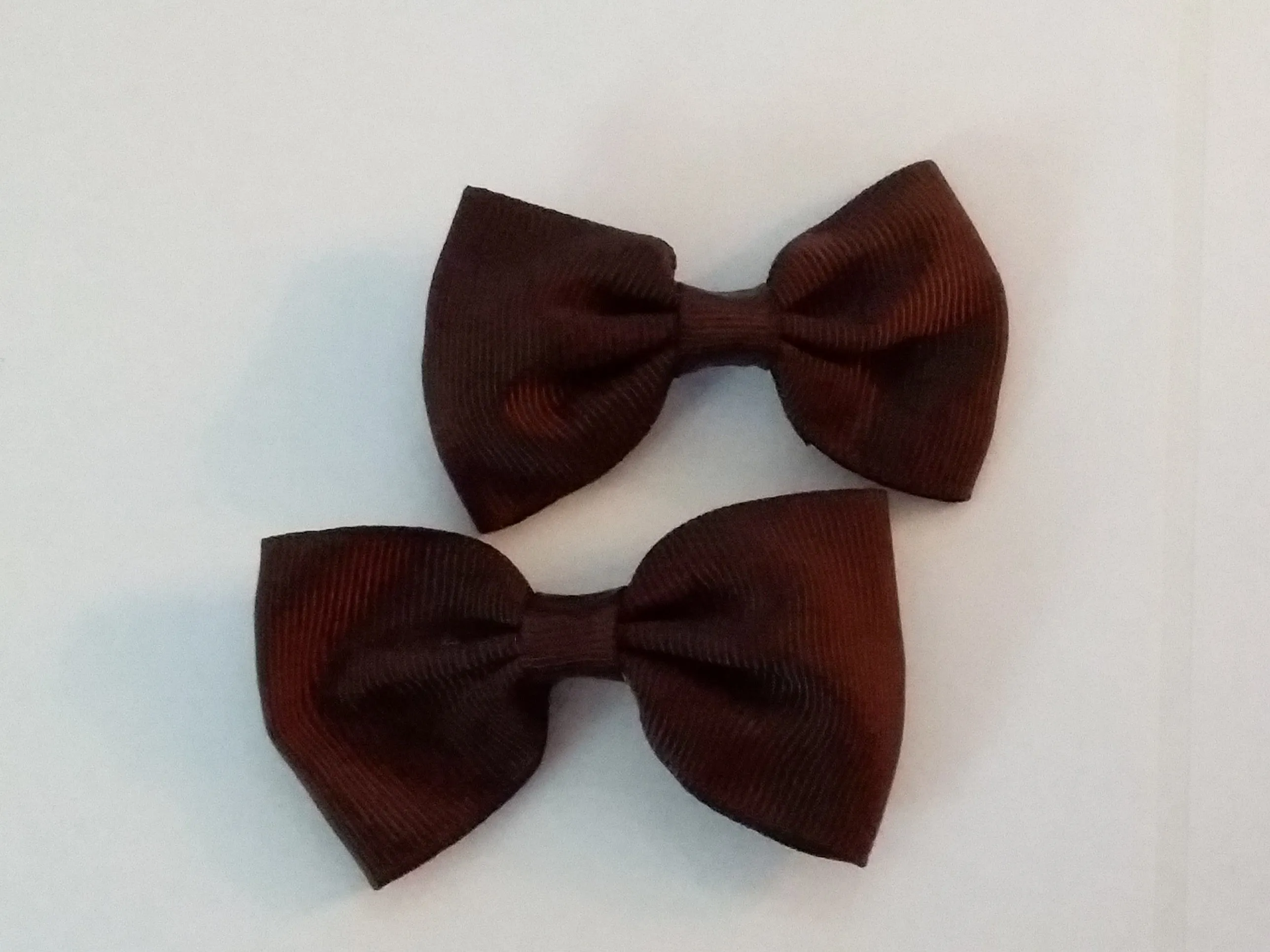 Mini Solid Color 2pc 2.5 Hair Bows Set