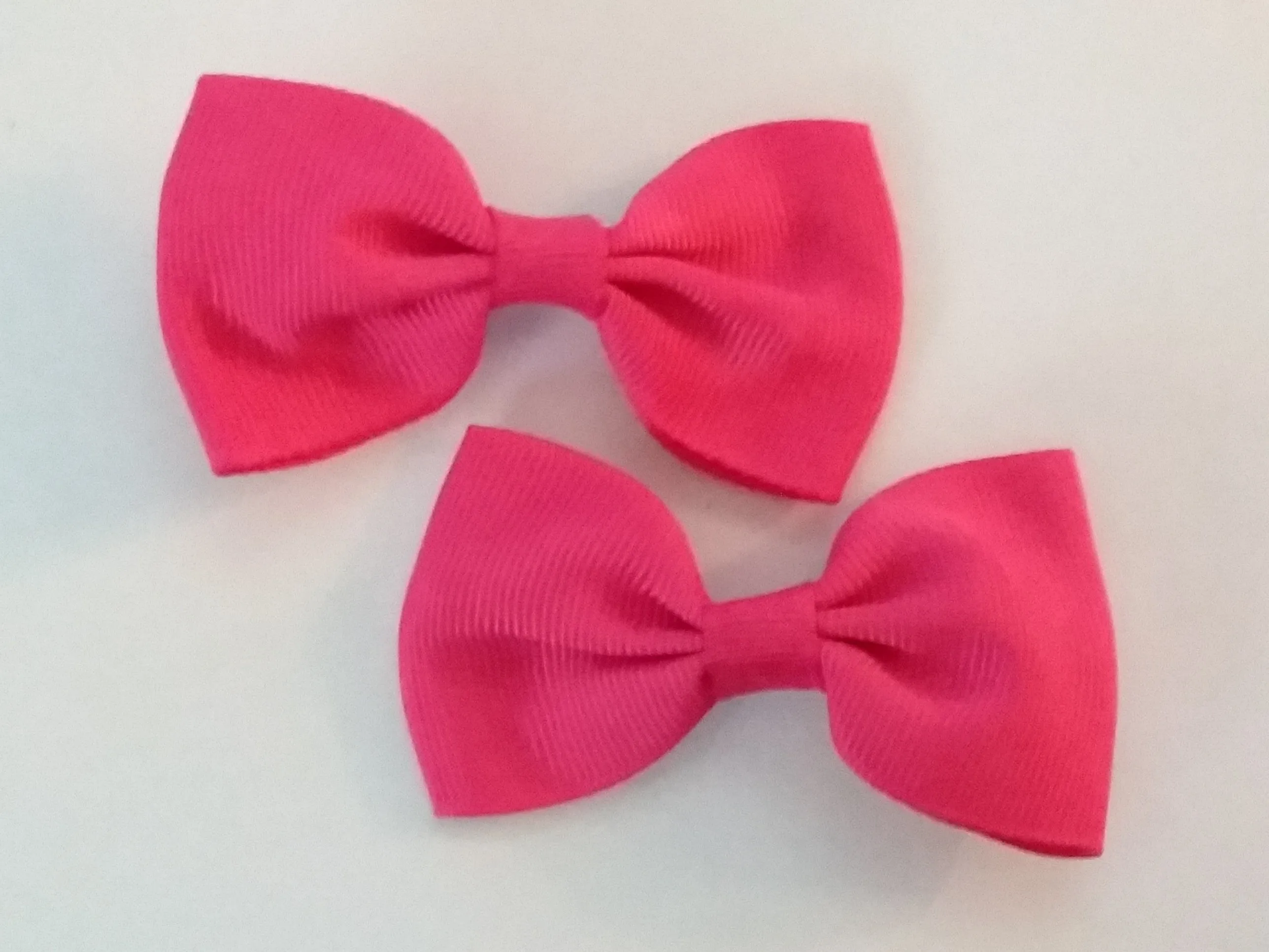 Mini Solid Color 2pc 2.5 Hair Bows Set
