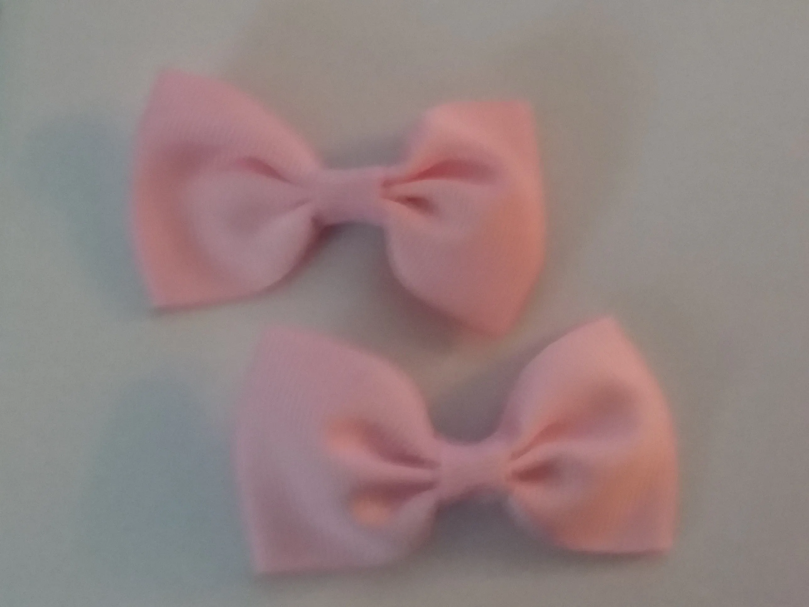 Mini Solid Color 2pc 2.5 Hair Bows Set