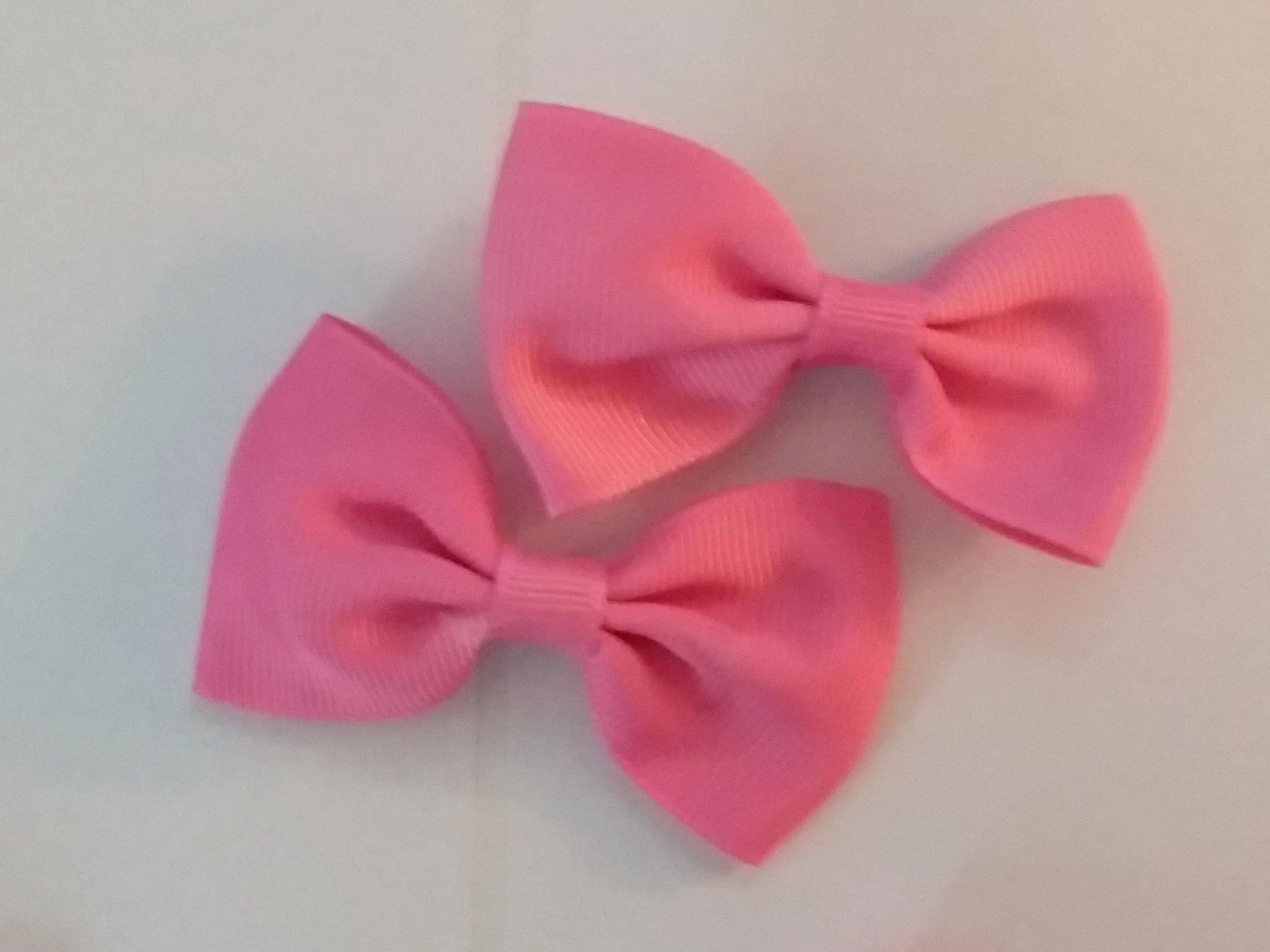 Mini Solid Color 2pc 2.5 Hair Bows Set
