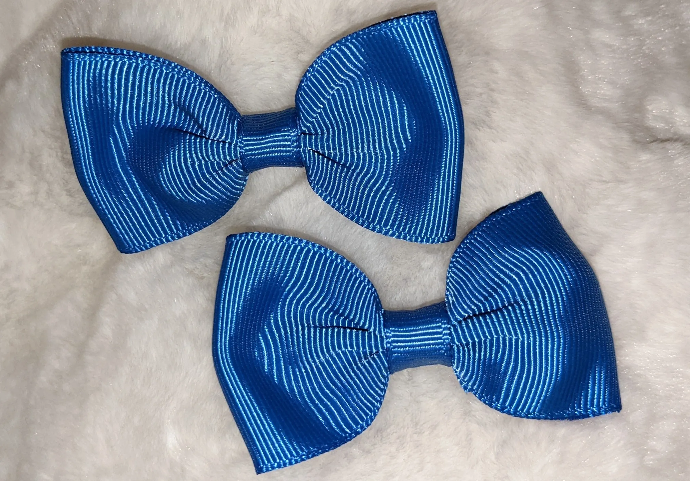 Mini Solid Color 2pc 2.5 Hair Bows Set
