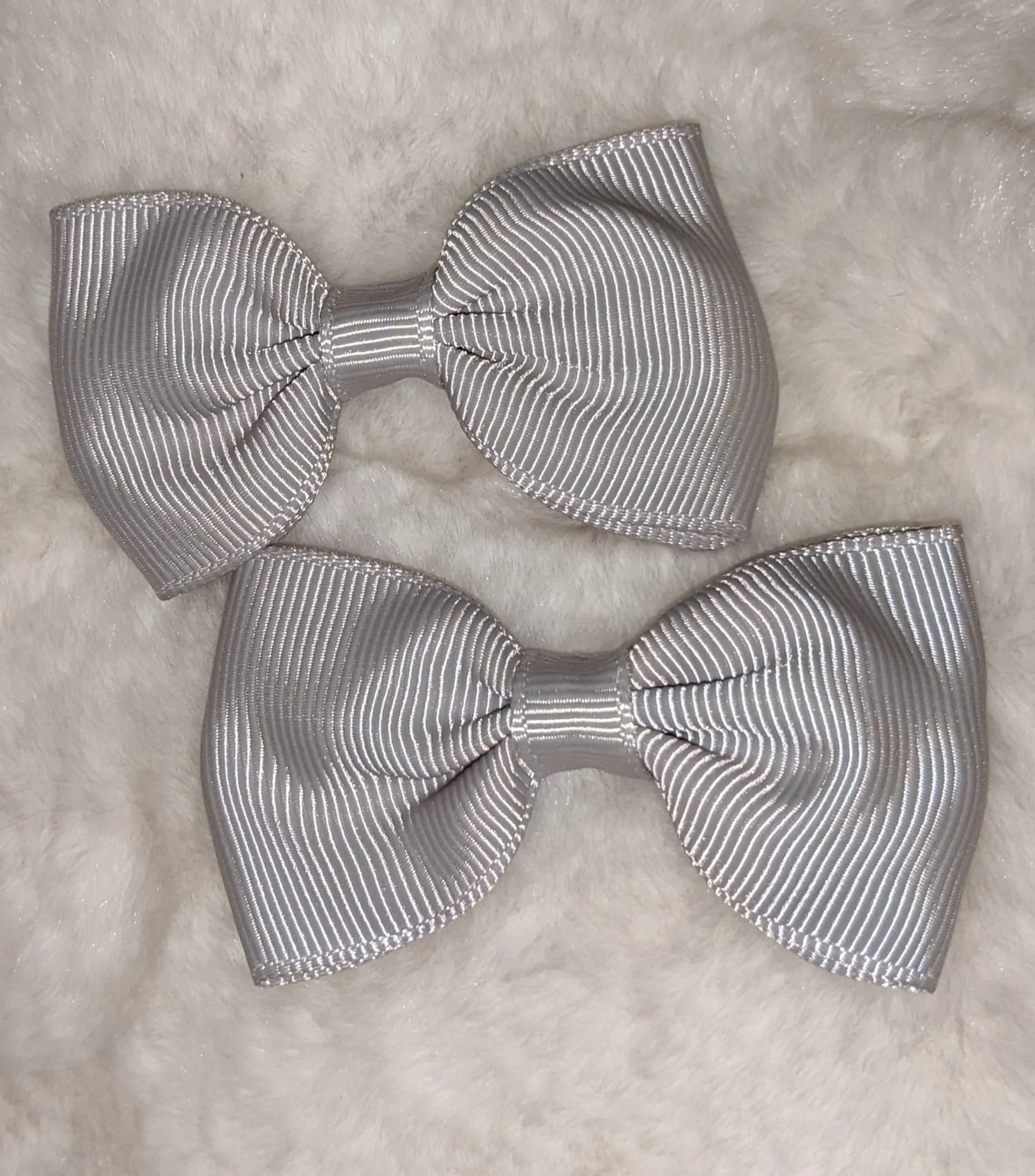 Mini Solid Color 2pc 2.5 Hair Bows Set