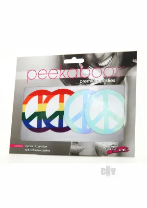 Peekaboos Pride Peace Sign - Pack of 2