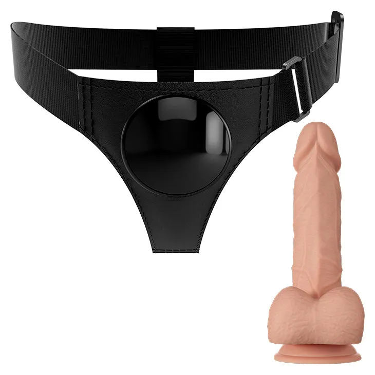 Pretty Love Universal Strap-On Harness 7.6 Dildo Set Lesbian Couples Sex Toy