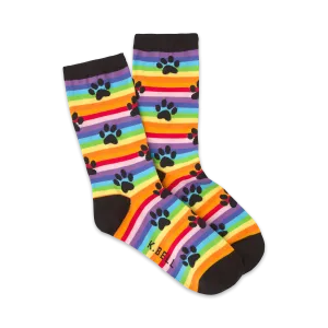 Rainbow Stripe Paw Print