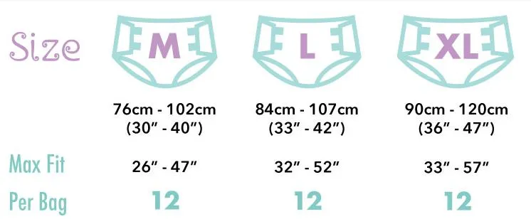 Rearz Mermaid Tales 1 Pack Adult Diaper (12 Diapers) Full Pack *DISCONTINUED*