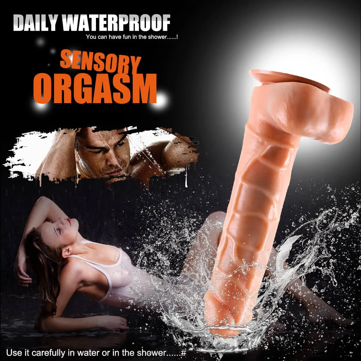 Remote Control Vibration Dildo Soft Silicone Realistic Dildo Sex Toy
