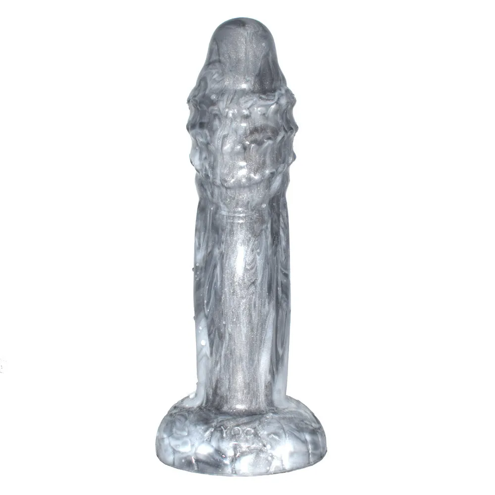 Silver Masturbation Stick Liquid Silicone Artificial Dildos