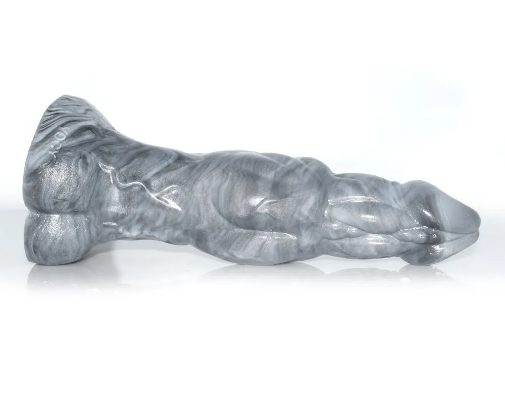 Silver Silicone 5.6cm Simulation Dog Dildos