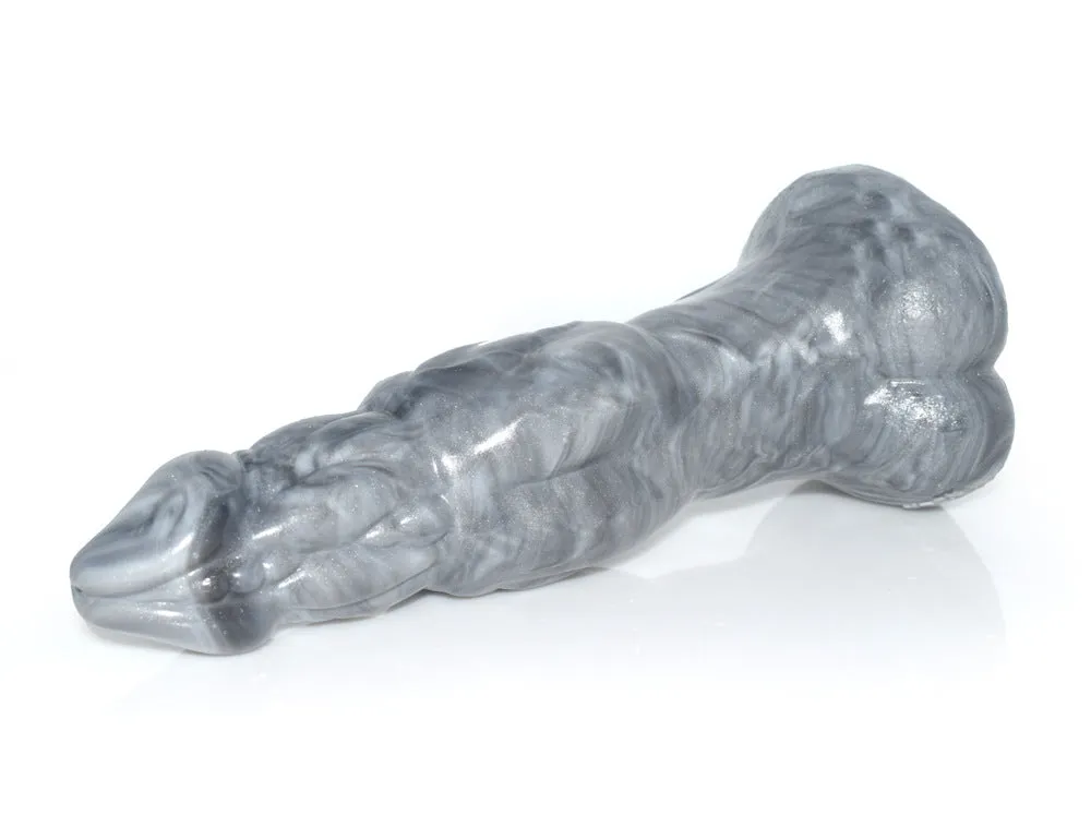 Silver Silicone 5.6cm Simulation Dog Dildos