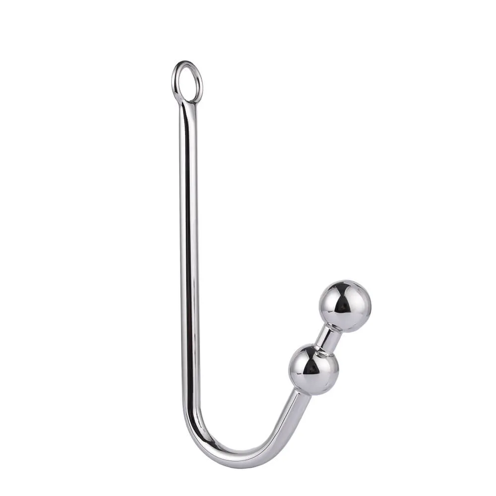 Stainless Steel Anal Hooks With Beads