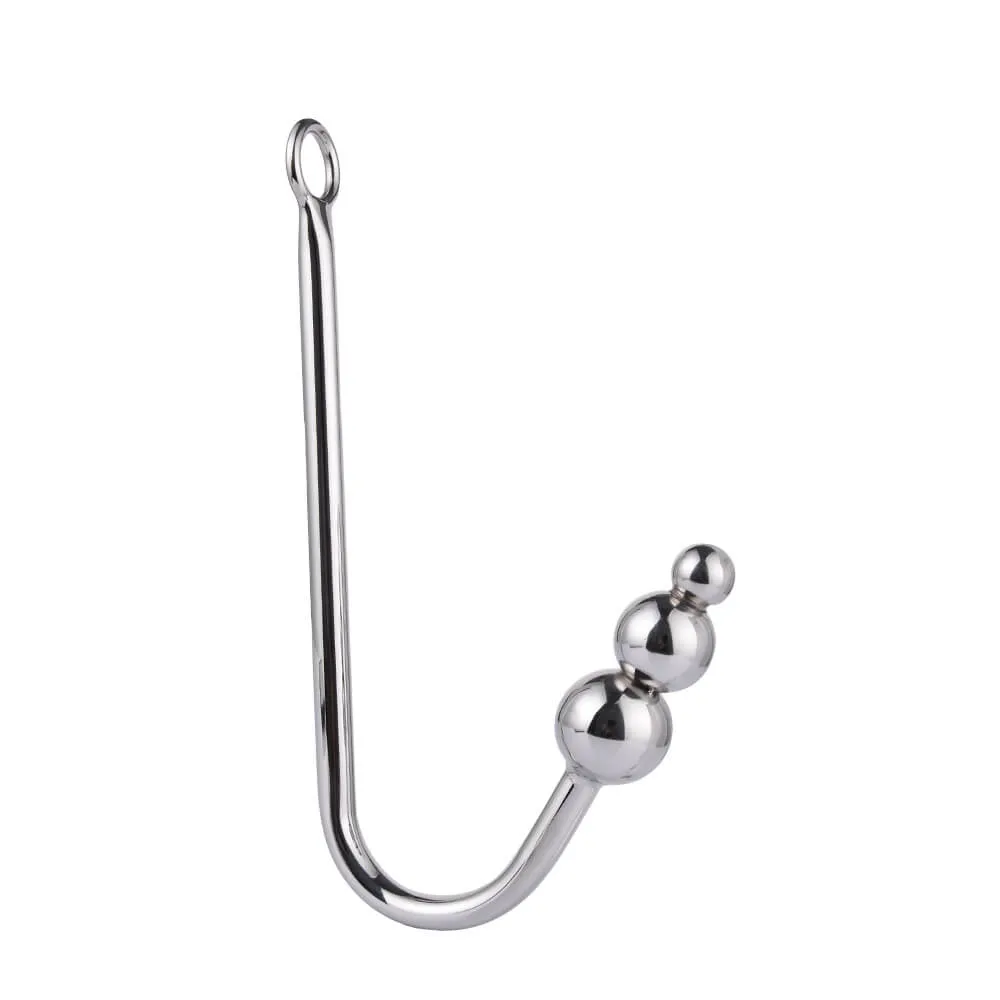 Stainless Steel Anal Hooks With Beads