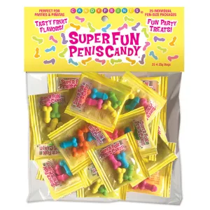 Super Fun Penis Candy. Bag Of 25