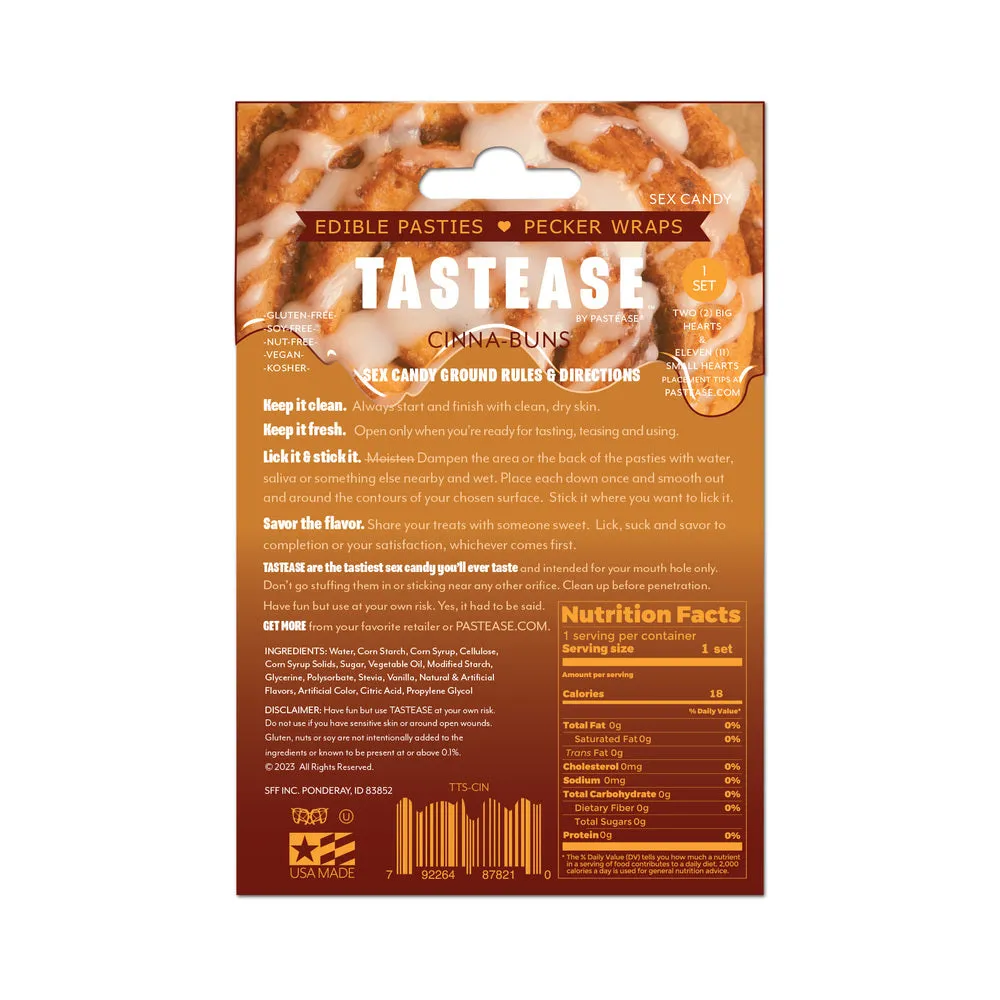 Tastease By Pastease Cinna-buns Cinnamon Roll Candy Edible Pasties & Pecker Wraps