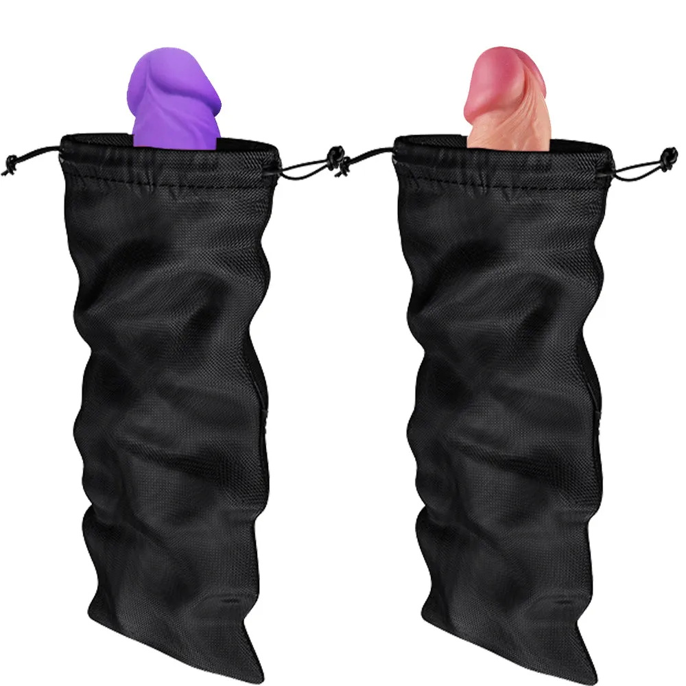 Washable Drawstring Pouch Bag for Sex Toys Storage Toy Vibrator Dildo Dong
