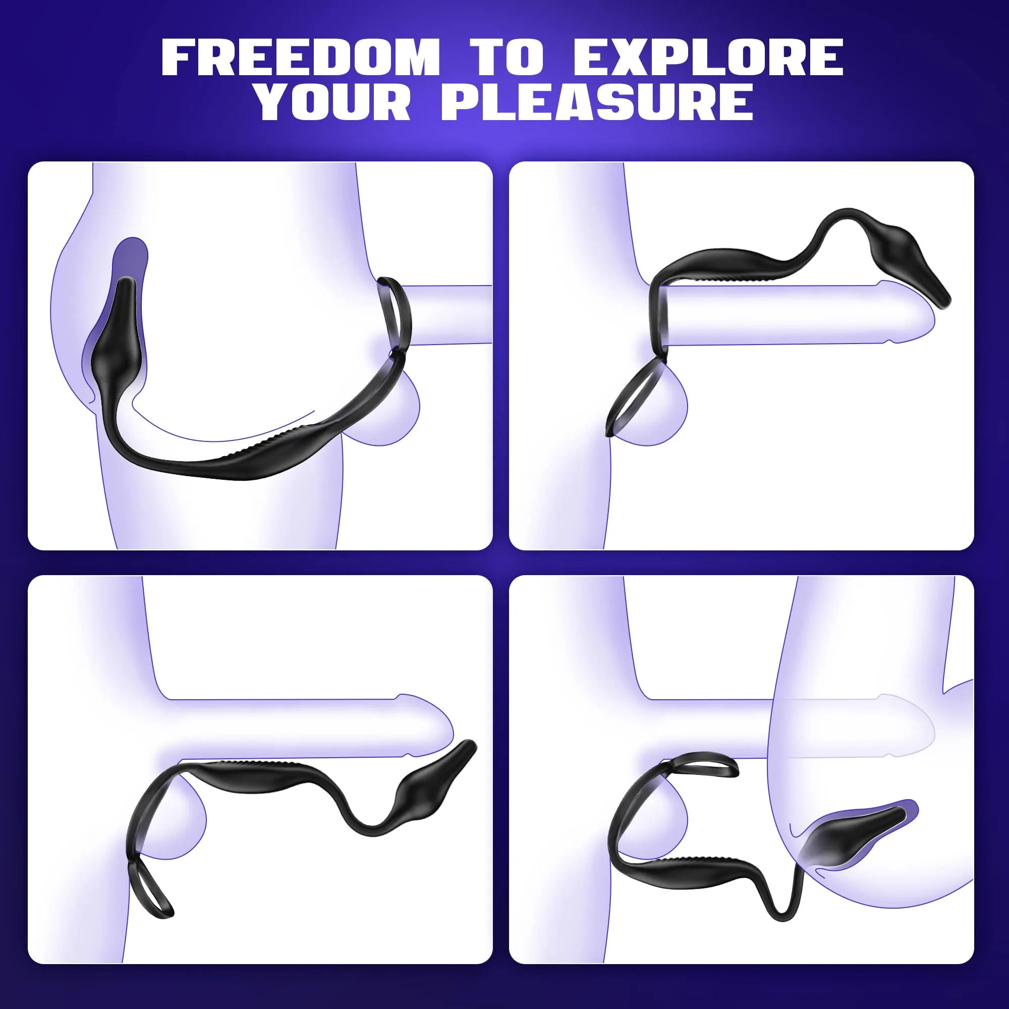 Zoppy | 3 in 1 Prostate Massager Butt Plug with Double Ring